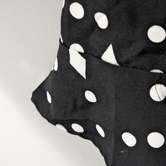 Missguided Split Print Peplum Top - US 8 - Picture 7 of 8